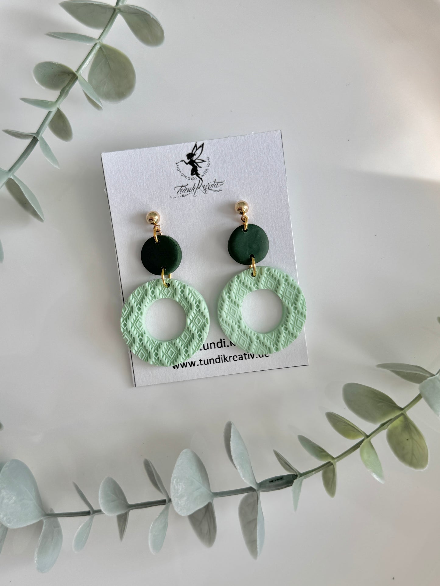 Ohrstecker hängend I Green Dreams I 5 cm