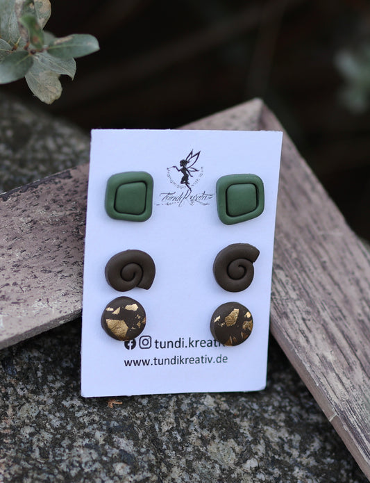 Ohrstecker-Set I Kollektion Sylvaine I 3 Paare