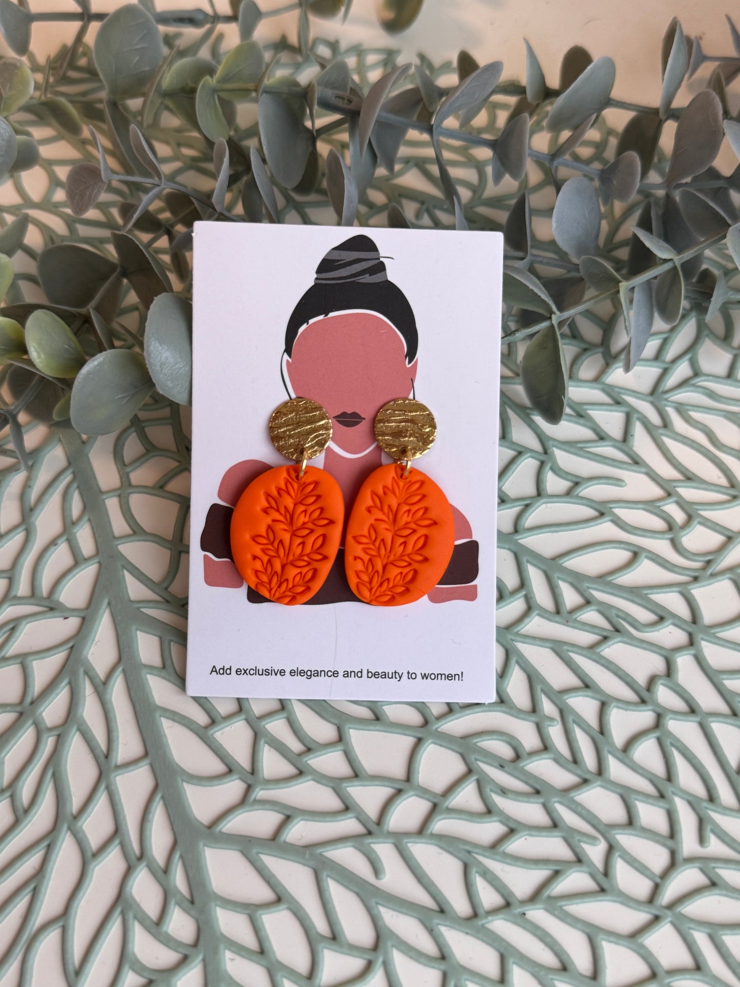 Ohrstecker hängend I Kollektion Pink & Orange