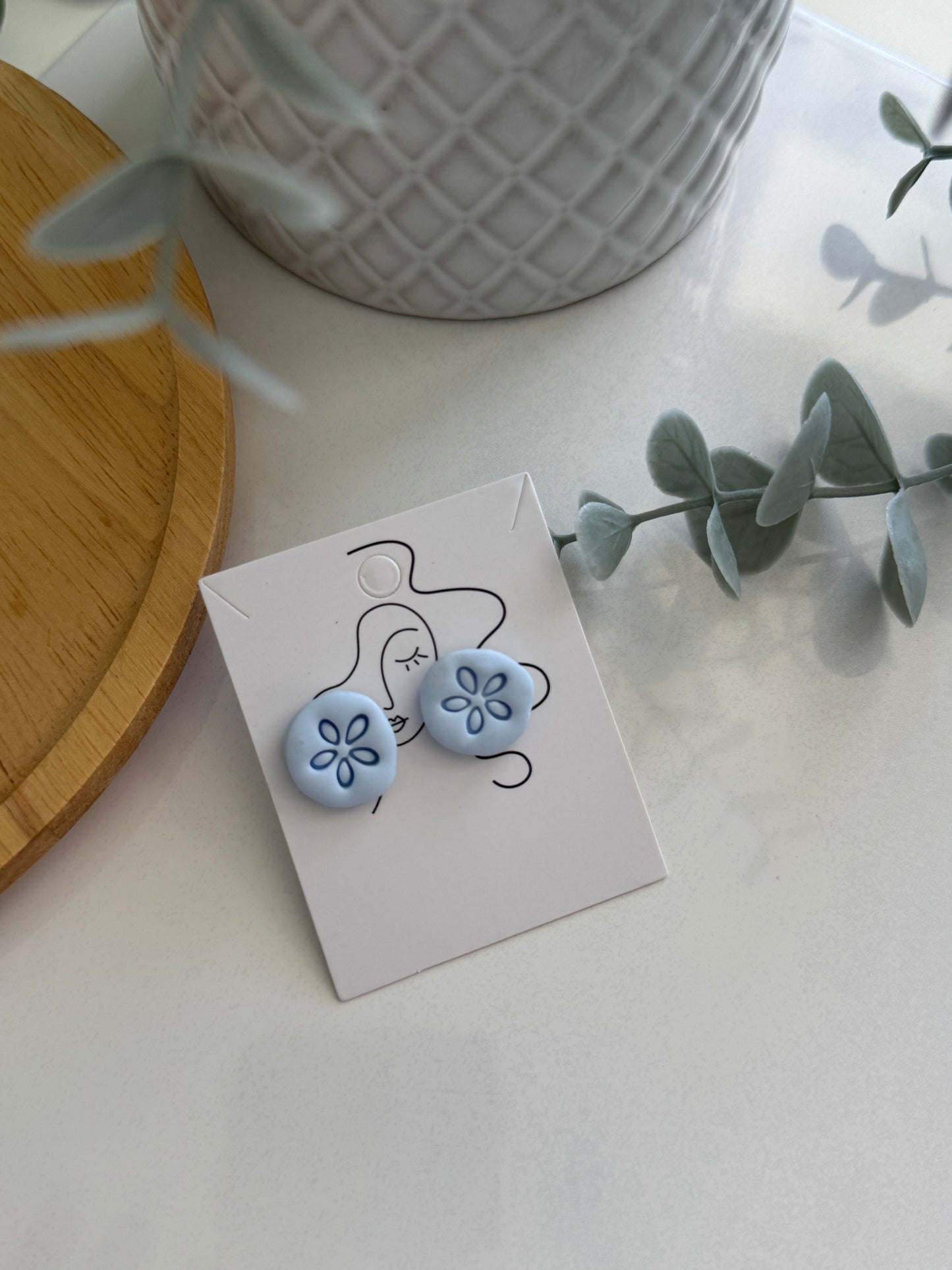 Ohrstecker I Sommerblau I 1 Paar
