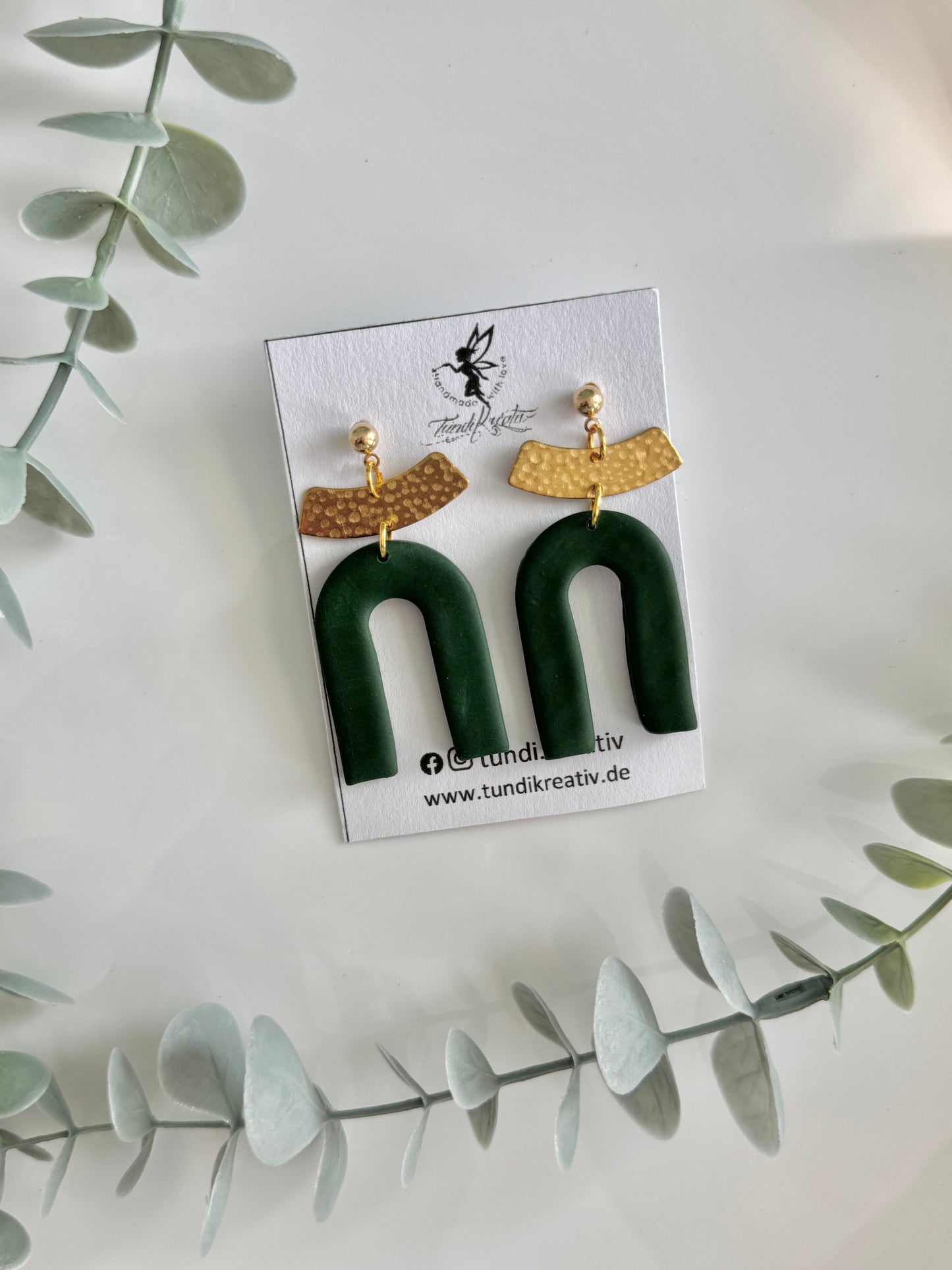 Ohrstecker hängend I Green Dreams I 4 cm