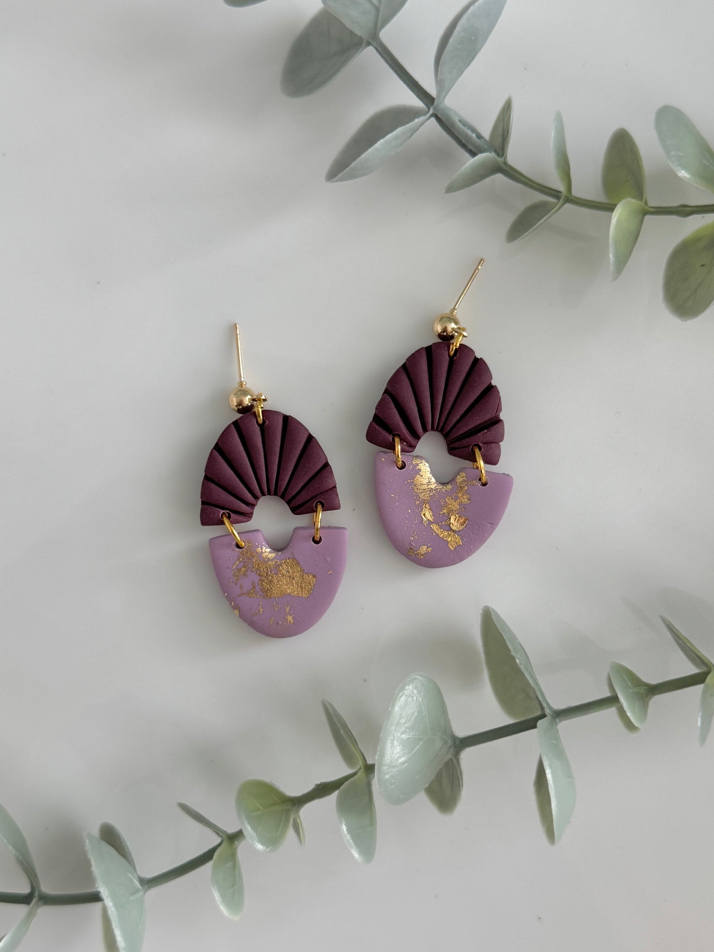 Ohrstecker hängend I Lila Dreams I 5 cm