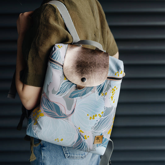 Helle Blumen City-Rucksack